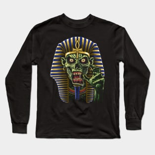 Zombie Egyptian Pharaoh Mummy Long Sleeve T-Shirt